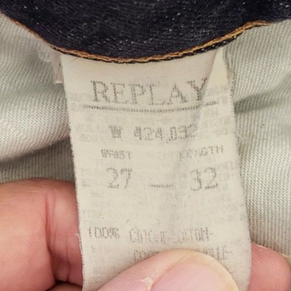 Replay Blue Jeans Malibu Fit Women Size W27 L32 Bootcut/Straight Leg Indigo Wash - Picture 7 of 14